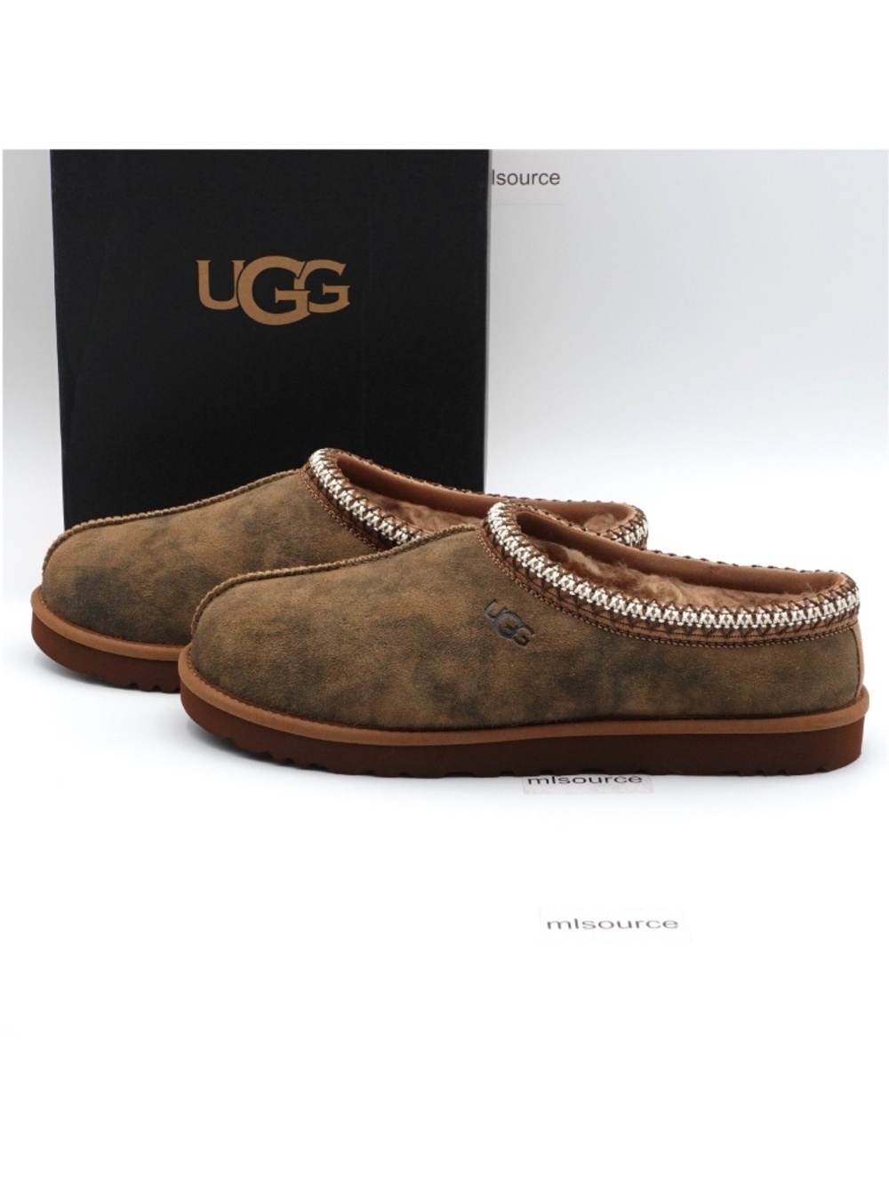 NEW Size 11 Men's UGG Tasman Baxter Shearling Slippers 1173810 Chestnut